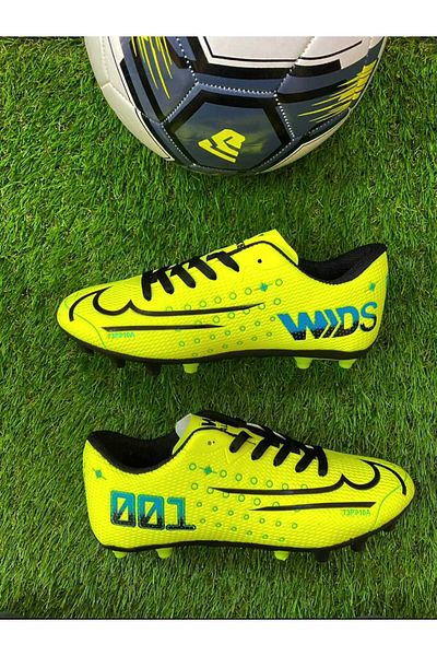 YUSUFSHOES Pantofi de fotbal pentru băiat Astroturf Field Galben
