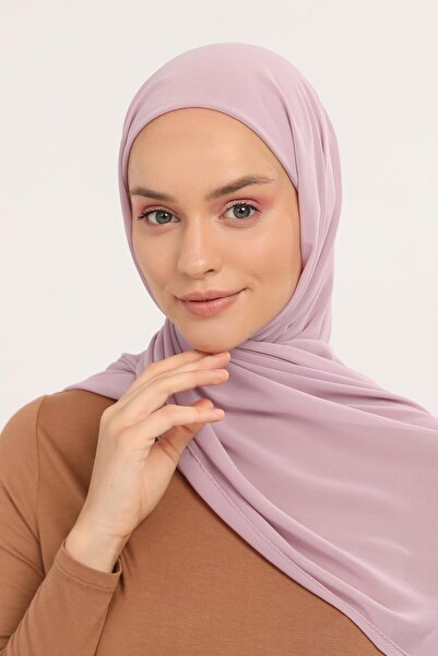 Altobeh Ready Practical Luxury Pipe Boned Chiffon Shawl Powder