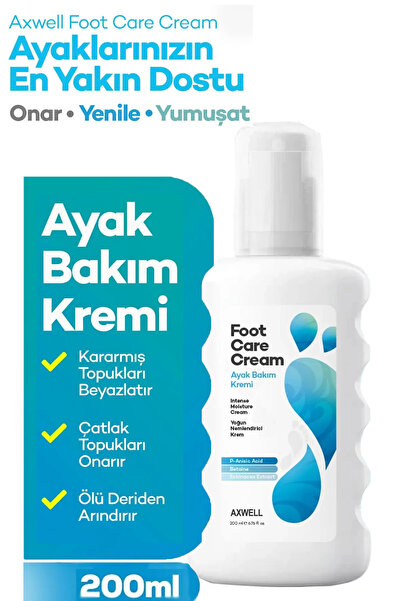 AXWELL Yumuşatıcı Ayak Bakım Kremi - Topuk Çatlağı Yoğun Nemlendirici Ultra B...