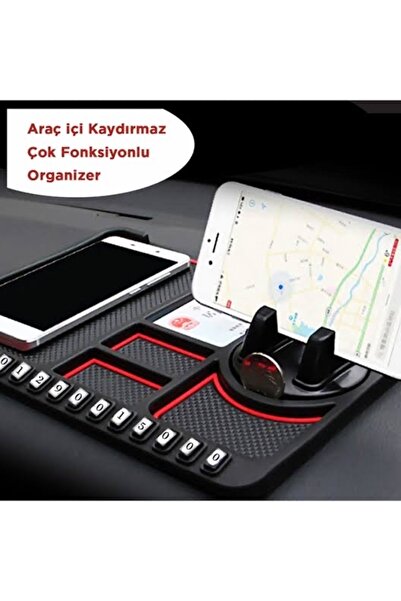 mczhome Araç içi torpido telefon anahtarlık kaydırmaz Numatörlü ped