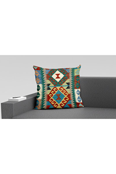 RUGSMODERN Throw Pillow Cover Multicolored Authentic and Ethnic Patterned 77