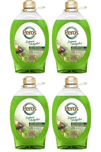 Peros 4 Pieces - Liquid Soap Olive Oil and Bergamot Flower 3 kg