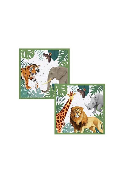 party mix Safari Birthday Concept Plate Cup Napkin Set Safari Concept