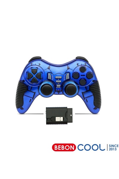 beboncool 2.4G PS1-Ps2-Ps3-PC-Android TV-TV BOX-Android Telefon Uyumlu Titreş...