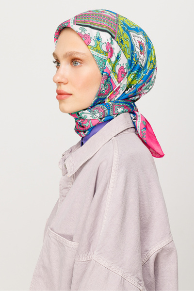 Mooncorn Ψηφιακό μαλακό κασκόλ 40 Patch Pattern