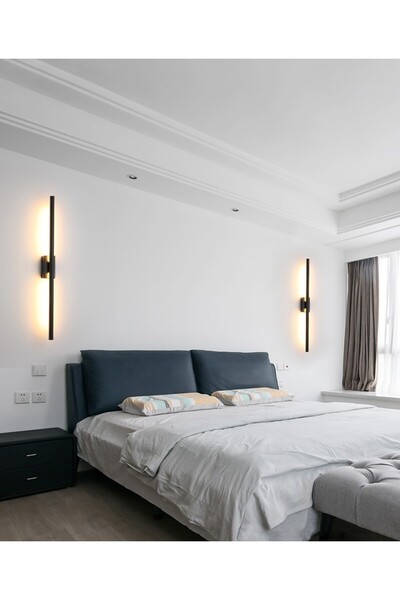 BMG Aydınlatma Modern Dekoratif Led Duvar Aplik Uzun Çubuk Led Tekli 80 Cm Gün Işığı
