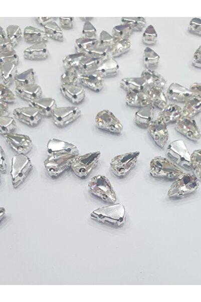 CRYSTALSHOP Kasalı CAM Taş - Damla 6x10mm (100 ADET)