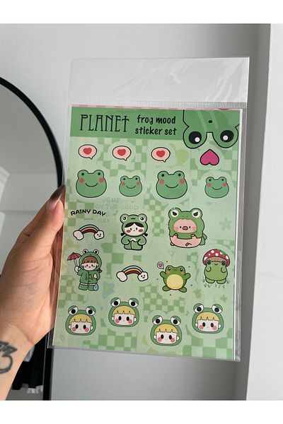 Planet Butik Frog Mood Sticker Set
