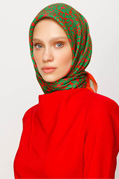 Mooncorn Ψηφιακό μαλακό κασκόλ με μοτίβο Clover