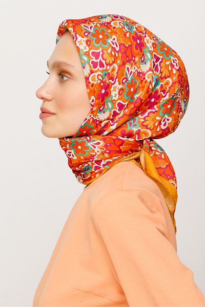 Mooncorn Ψηφιακό μαλακό κασκόλ Daisy Pattern