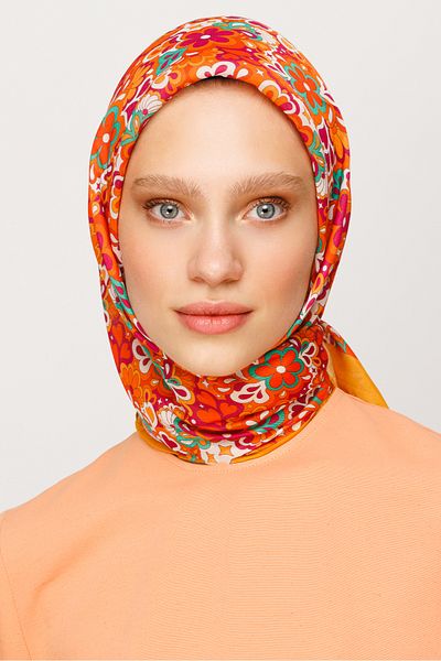 Mooncorn Ψηφιακό μαλακό κασκόλ Daisy Pattern