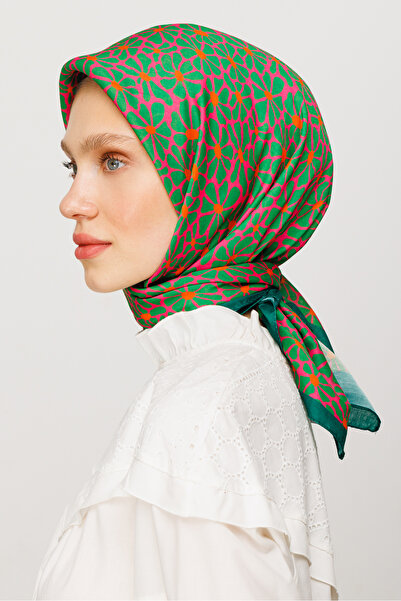 Mooncorn Ψηφιακό μαλακό κασκόλ με μοτίβο Clover