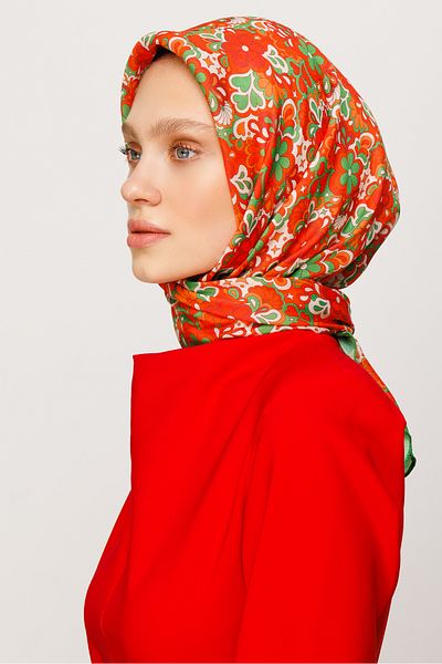 Mooncorn Ψηφιακό μαλακό κασκόλ Daisy Pattern