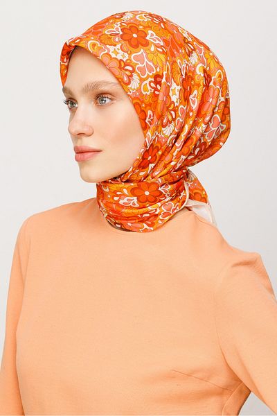 Mooncorn Ψηφιακό μαλακό κασκόλ Daisy Pattern
