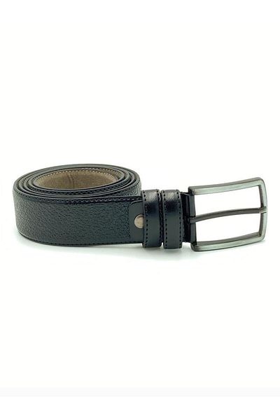 Brianze Classic Black Embossed Belt