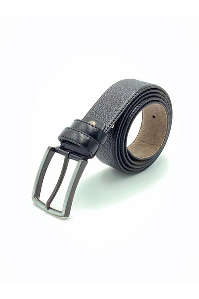 Brianze Classic Black Embossed Belt