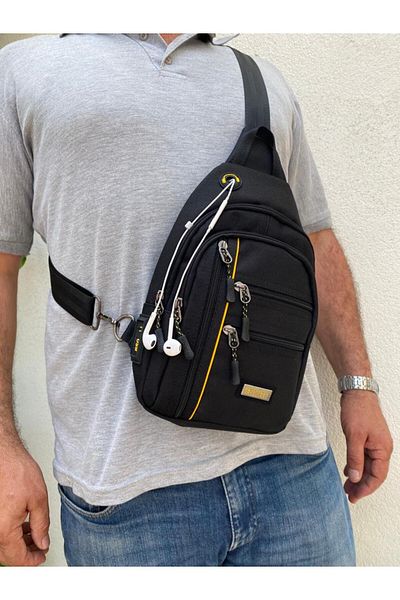 SEVENTEEN Black Sports Unisex Body Bag Crossbody Bag