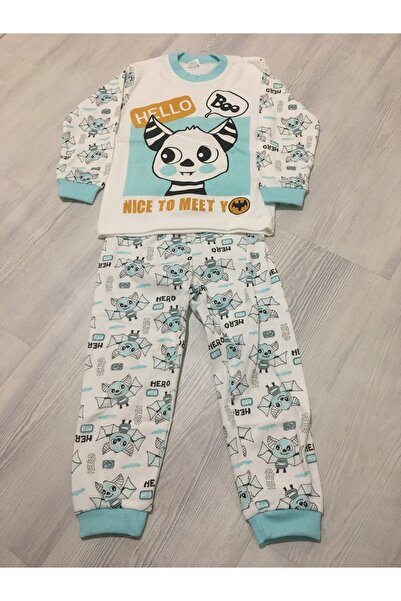 Süpermini سوبر ميني بيبي سوبر ميني 69-00-23 طقم بيجامة بناتي مكون من قطعتين ب...