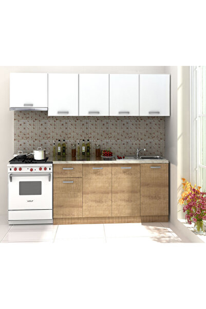 Kenyap Sümela Mutfak Dolabı 220 cm Tezgah Hariç