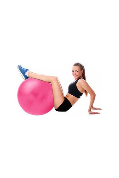 pekial 65cm Ribbed Pilates Ball And Pump Set Pilates Yoga Sports Exercise Ball Gymnastics Fitness MAYN