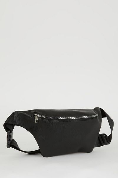 DeFacto Men's Faux Leather Waist Bag