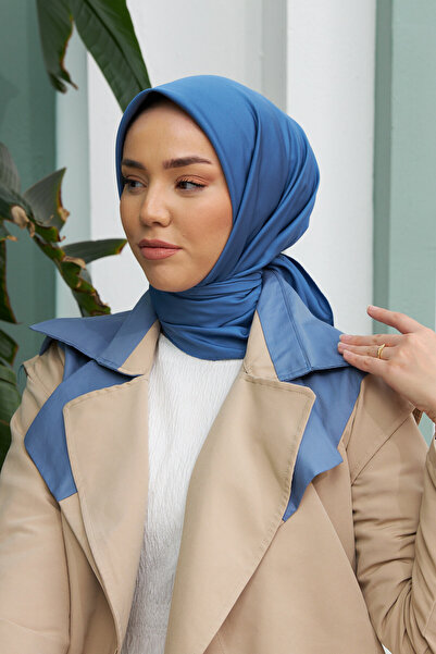 Silk Home Απλό Μαντίλι Twill - Indigo