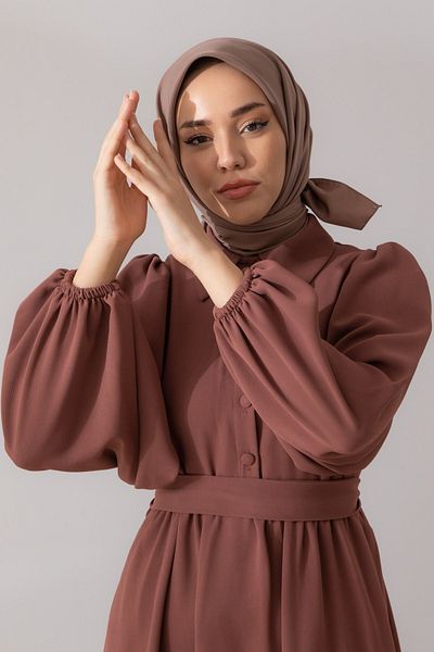 Silk Home Απλό Μαντίλι Twill - Mink