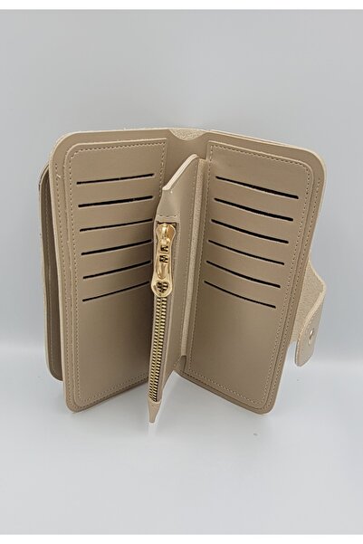 DAVID POLO Kırase Women's Mink Multi-Compartment Large Size Quality Soft Wallet