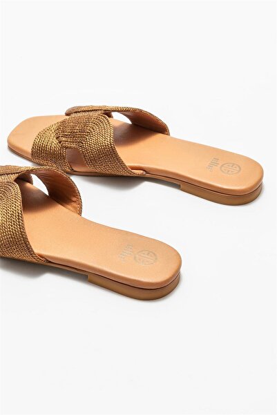 Elle Shoes Tan Women's Slippers
