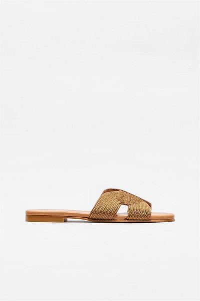 Elle Shoes Tan Women's Slippers