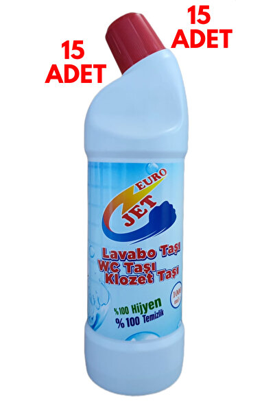SENSU TİCARET EURO JET YENİ FORMÜL WC TAŞI TEMİZLEYİCİ 1LT 15 ADET