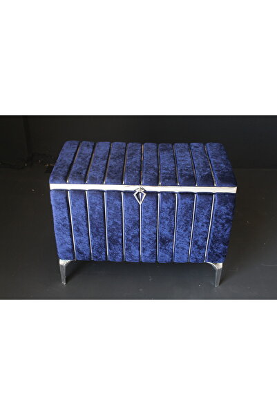 HUZUR ÇEYİZ Metalli Dilimli Tekli Büyük Boy Çeyiz Sandığı