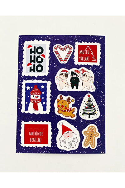Bikutumutluluk HAPPINESS IN THE CHRISTMAS CHRISTMAS STICKER SET