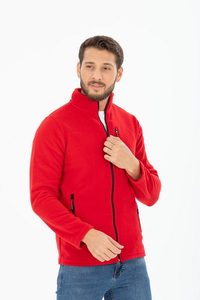 Four Man Men's Red Fleece Three-Pocket Softshell