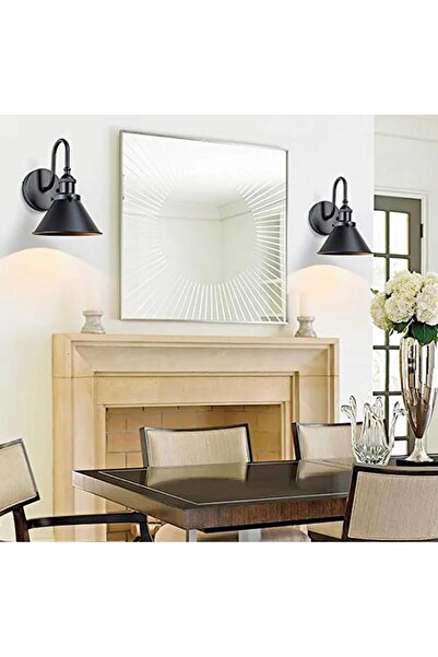 Rsylight الرجعية المعدن الأسود الحديثة الزخرفية ريفي الشمعدان