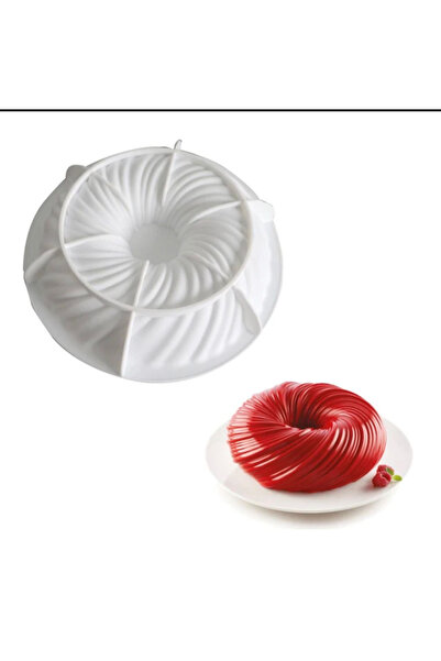adarya Yuvarlak Ortası Delik 3D Boyutlu Kek & Pasta Silikon Kalıbı