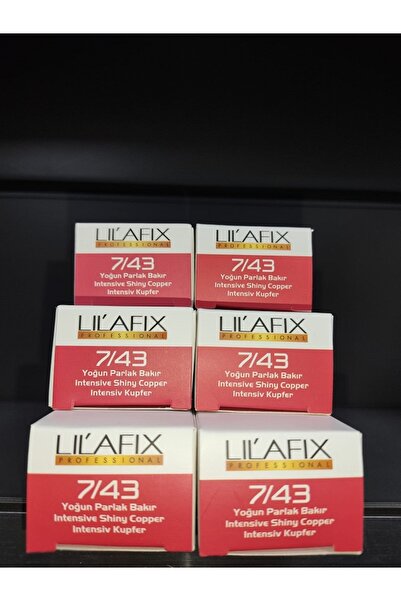 Lilafix Yoğun Parlak Bakır Saç Boyası 7.43 -60mlx6 adet..BİGÜZELLİK16080011