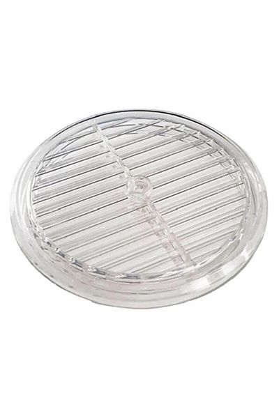 Tiesa Home Transparent Natural Gas Glass Ventilation Grille Cover 18CM