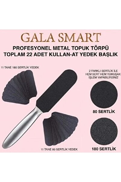 gala smart METAL SAPLI TOPUK TÖRPÜ + 22 YEDEK BAŞLIK0