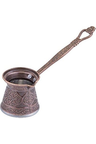 Genel Markalar Döküm bakır cezve 5 no - saplı bakır cezve 5 fincanlık