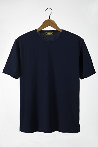 Terapi Men Tricou oversize de bază unisex bleumarin cu decolteu