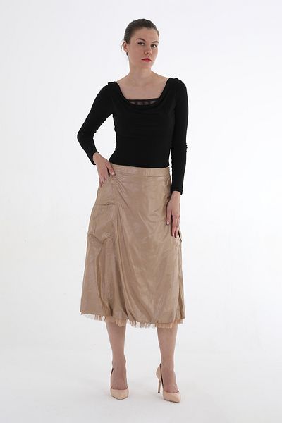 Balizza BLZ-4 POCKETED SKIRT END WITH TOWEL DETAILED KNEE BOTTOM SKIRT