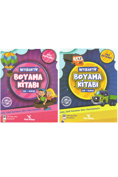 yeti kitap مجموعة كتب التلوين التفاعلية من uzaktangelir Family Engagement للأ...