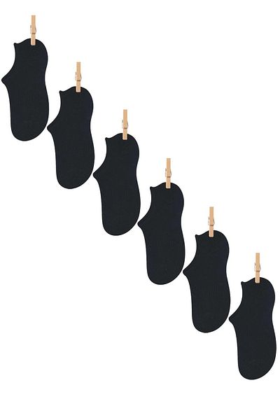 Lukitus Мъжки чорапи за маратонки, 6 броя
