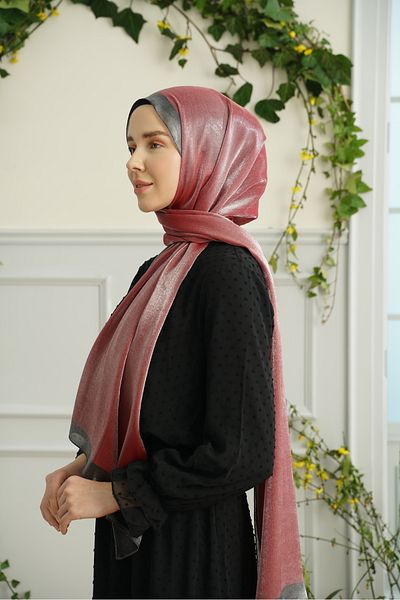 ARMANDA Burgundy Pearl Shawl