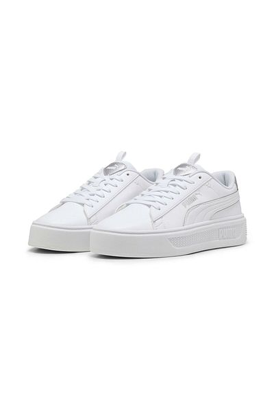 Puma Smash Platform Women's Sports Shoes - White - 39250402