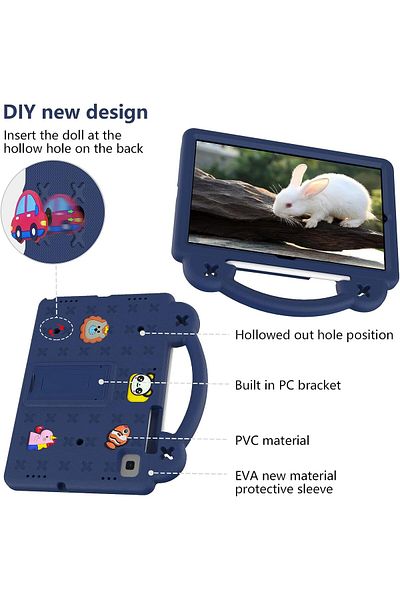 m.tk moveteck Samsung Galaxy Tab A8 Sm-T290 Case with Fun Hanging Stand for Kids, Cute Nemo Cartoon