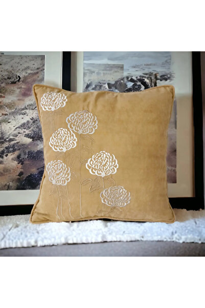 NAKIŞ HOME DESİGN غطاء قلاب مطرز بنمط AÇELYA مع حبل مطرز