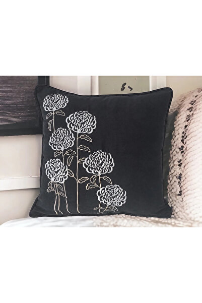 NAKIŞ HOME DESİGN AÇELYA DESEN NAKIŞLI KIRLENT KILIFI İŞLEMELİ BİYELİ
