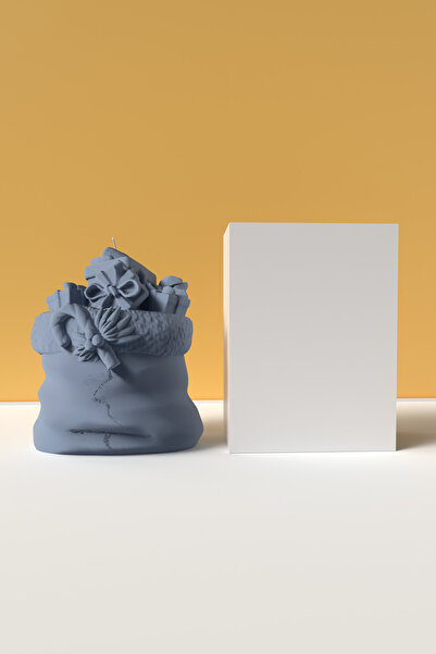 Cageartstudio Dekoratif Yılbaşı Hediye Poşeti Mum silikon kalıp - Noel Baba H...